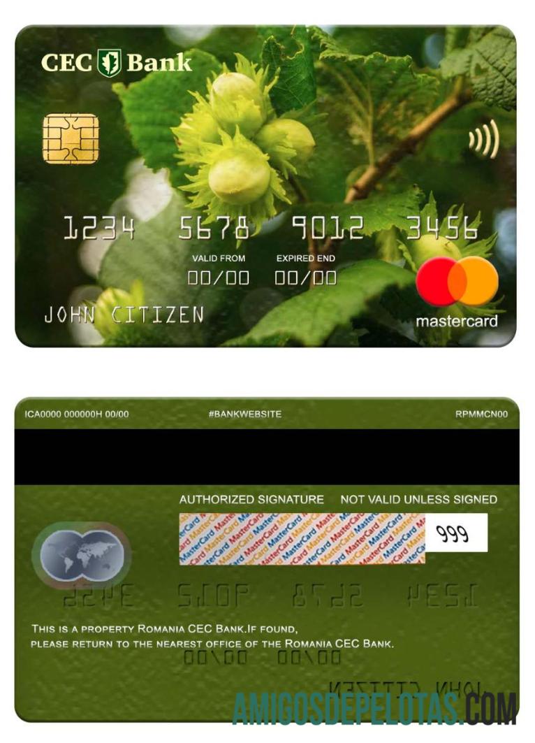Romania CEC Bank Mastercard download for verification